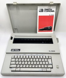 Smith Corona XL 1000 Portable Electric Typewriter With Owner's Manual (1980s)