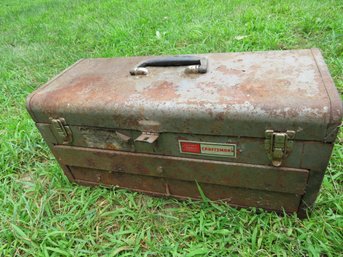 Sears Craftsman Machine Metal Chest With Tools