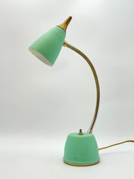 Mid Century Cone Shade Gooseneck Table/Wall Lamp