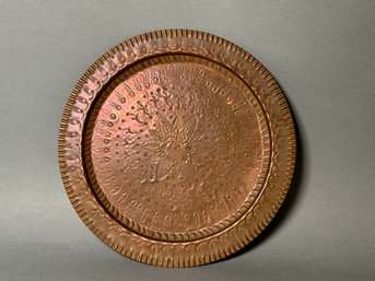 Beautiful Engraved Copper Plate