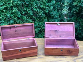 Vintage Lane Cedar Keepsake Boxes