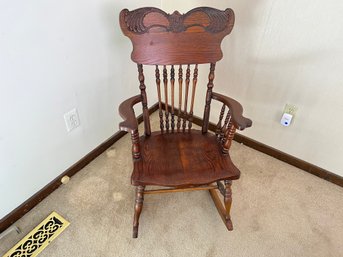 Antique Quarter Sawn Oak Rocking Chair