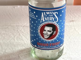 Barack Obama Soda Bottle By Avery's Soda