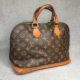 Guaranteed Authentic LOUIS VUITTON Alma Handbag - GREAT Patina - This Is How Everyone Wants Them ! WOW !