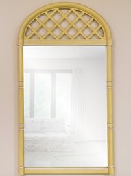 A Vintage Faux Rattan Mirror By Thomasville, C. 1970's