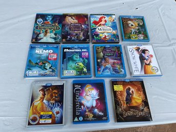 Fabulous Disney Blue  Ray And DVD Lot