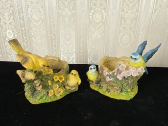 Ceramic Bird Candle Holders