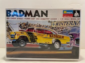 1997 Monogram, Badman 1955 Chevy Street And Dragster Gasser. 1/24 Scale Model Kit (#229)