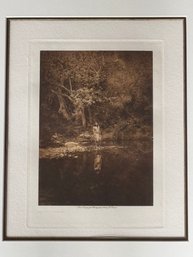 The Pool Apache 1906 / Edward Curtis Framed Print
