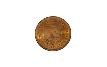 Ohio State Of The Union Bronze Coin Shell Oil Co.