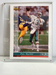 Upper Deck Dolphins Dan Marino Large Card Plaque