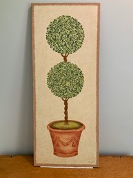 Topiary Painted Canvas