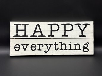 Rustic 'Happy Everything' Box Sign