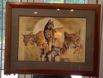 Tiger Painting By Mary Beagle Dated 2000