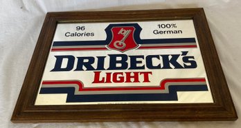 Dribeck's Light Mirrored Bar Sign