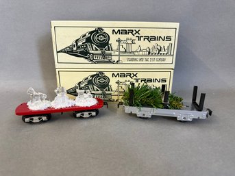 NIB Marx Trains: Silver Four Wheel Tree Car & 1999 Ice Parade