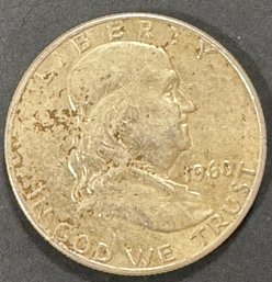 1960 Benjamin Franklin Silver Half Dollar