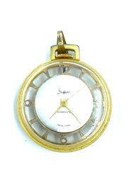 Vintage Goldtone Swiss Sheffield Timepiece Pendant