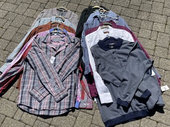 Men's Long And Short Sleeved Shirts - Hugo Boss, Perry Ellis, And More