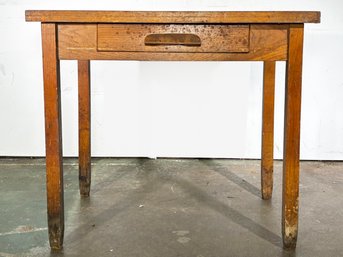 An Antique Oak Clerk's Desk