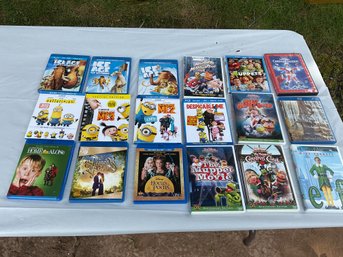 This Is A Great Kids Blue Ray And DVD Lot- Consisting Of 18 Movies