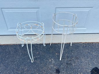 Pair Of Metal Plant Stands