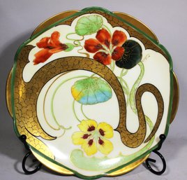 Artist Signed Pickard Art Nouveau Hand Painted Plate 9'