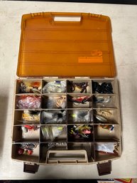 Lot Of Fishing Gear, Fishing Tackle Box & 11 Compartmentalized Plastic Storage Boxes & More. TA/WA-D