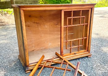 A Vintage Asian Pine Cabinet - AS IS