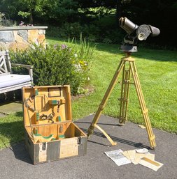 Certified Sept. 21, 1945 By Capt. Booth Jr. Captured WWII German 10 X 80 Flak Binoculars- Original Box