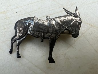 Sterling Silver Equestrian Pin