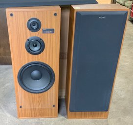 2 Sony Tower Floor Speakers ~ Model  SS-U421AV ~