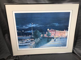 TRACY SUGARMAN Signed / Numbered Print Of Washington Street In Norwalk - 61 Of 100 - Very Nice Framed Print