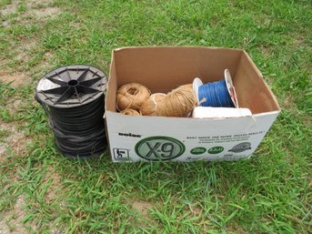 Box Of Rope Twine And Wire