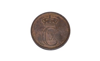1902 Denmark 5 Ore Coin