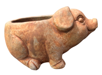 Small Terracotta Clay Piggy Planter