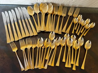 Barclay Flatware, In The Golden Pattern, 55 Pcs.
