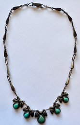 Vintage Turquoise & Sterling SIlver Necklace
