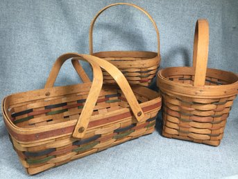 LOT B - Vintage LONGABERGER Baskets - Please Click Listing To See What This Lot Contains - Nice Longaberger !