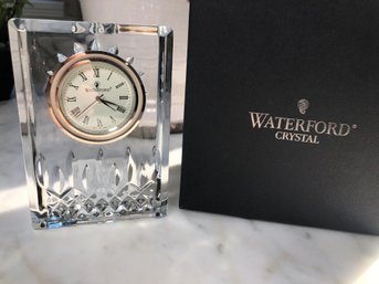 Stunning $295 Brand New WATERFORD Crystal Clock - Lismore Pattern - Original Box - Brand New Never Used - WOW