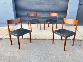 1960s Danish Teak Dining Chairs By Poul Volther For Frem Rojle