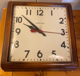 Vintage Sentinel Electric Wall Clock By Ingraham