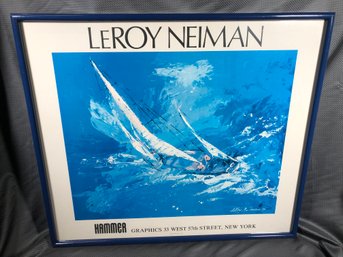 Fabulous Large Vintage LEROY NEIMAN Print - HAMMER GRAPHICS - 33 West 57th St - New York - FANTASTIC PRINT !