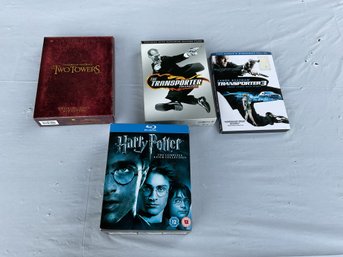 3 DVD Collections - The Lord Of The Rings, Harry Potter And The Transporter