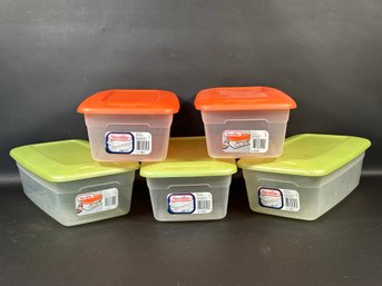 A Set Of Small Sterilite Storage Bins