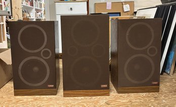 Fisher Speaker System Manufactured In USA By Fisher Corporation 8 OHM Common Wires 212-CVBC