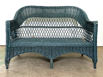 A Vintage Wicker Sofa