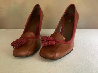 Brown And Red Heels #11