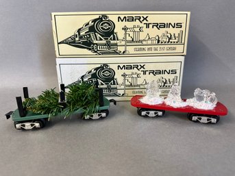 NIB Marx Trains: Christmas Tree Flat Car & LE 1999 Ice Parade