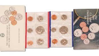 1989 United States Mint Uncirculated Coin Set With D & P Mint Marks